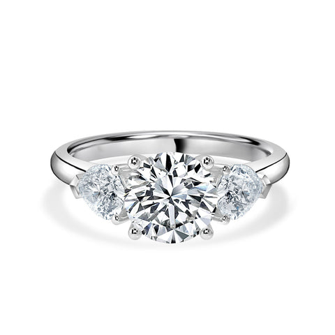 1.0ct Lab Grown Diamond The Three Stone Engagement Ring 0009 KRKC