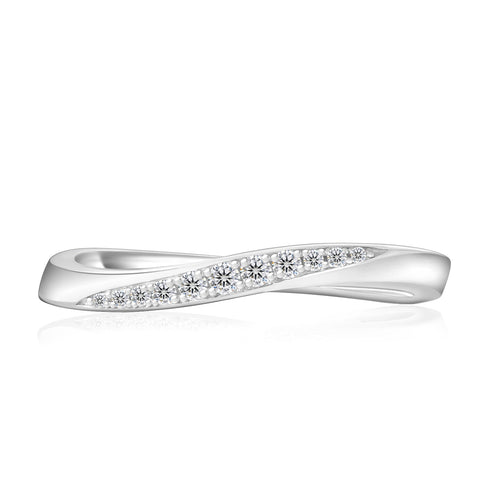 0.04 Carats VVS1 Moissanite Wedding Rings for Women 0215