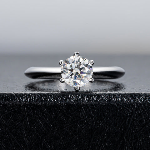 1.0ct Lab Grown Diamond Solitaire Engagement Ring 0001 KRKC